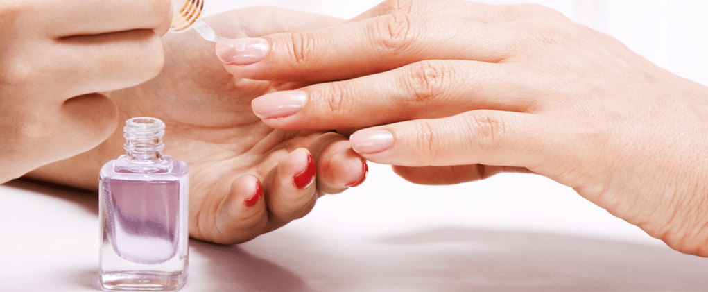 Mushroom treatment with nail polish