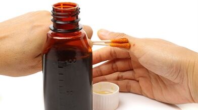 The use of iodine for the treatment of fungi on the fingers